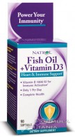 Fish Oil & Vitamin D3 90 капс.